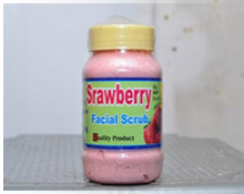 Cosmetics-strawberry-facial-scrup